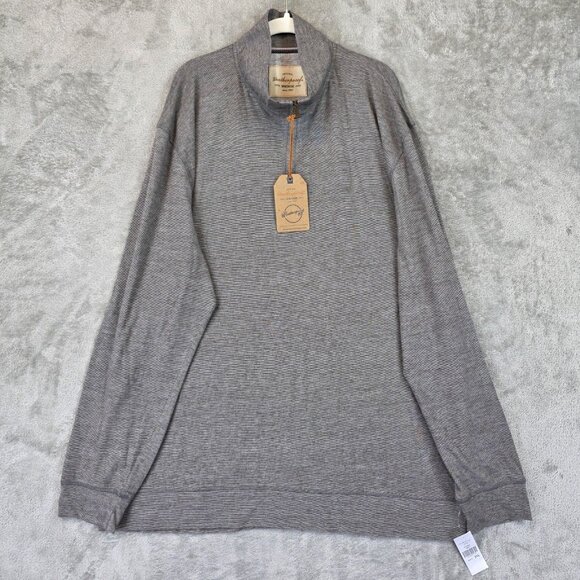 Weatherproof Vintage Sweater Mens 3XL Gray Quarter Zip Pullover Mock Neck Knit - Picture 1 of 13